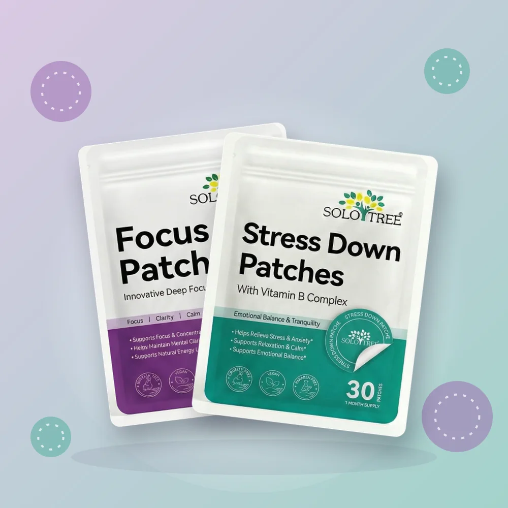 Combo Foco & Calma: Focus Patch, Stress Relief Patch